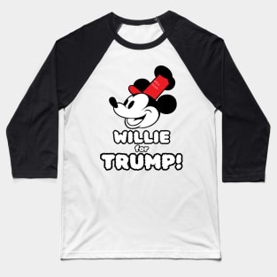 Steamboat Willie is endorsing Trump! Baseball T-Shirt